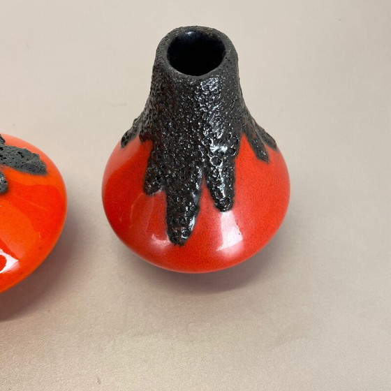 Image 1 of Set of 3 vintage ceramic vases by Roth Ceramics, Germany 1970s