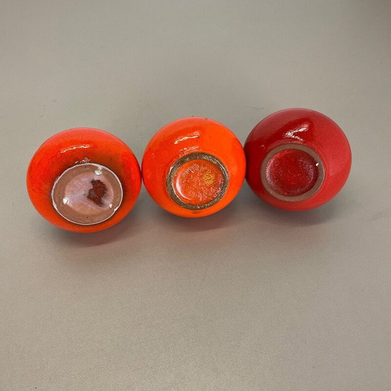 Image 1 of Set of 3 vintage ceramic vases by Roth Ceramics, Germany 1970s