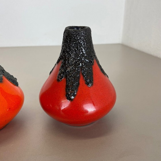 Image 1 of Set of 3 vintage ceramic vases by Roth Ceramics, Germany 1970s