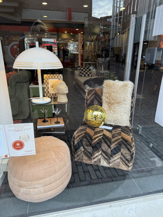 Image 1 of Reupholstered Vintage Armchair 1970s