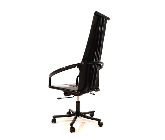 Image 1 of Cofemo Italy leather office chair 80s