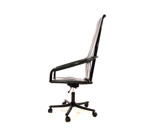 Image 1 of Cofemo Italy leather office chair 80s