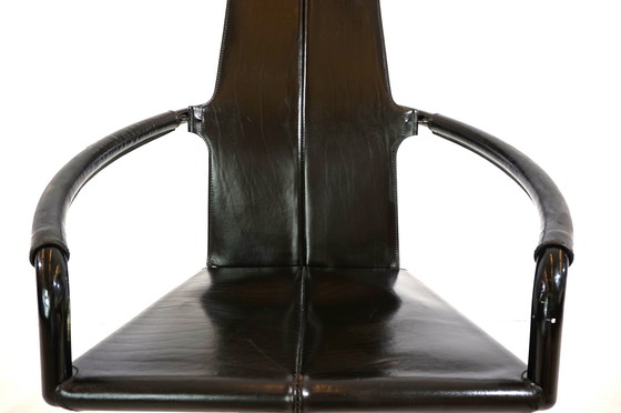 Image 1 of Cofemo Italy leather office chair 80s