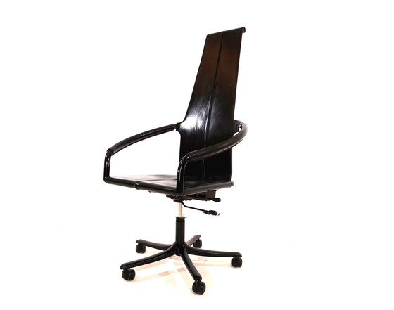 Image 1 of Cofemo Italy leather office chair 80s