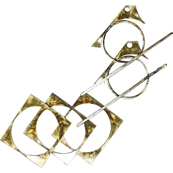 Image 1 of Vintage wall sculpture Brutalist by Henrik Horst, Denmark 1970