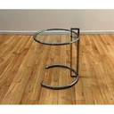 E1027 vintage metal and glass coffee table by Eileen Gray