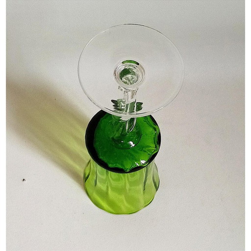 Calice vintage Empoli verde smeraldo, 1970