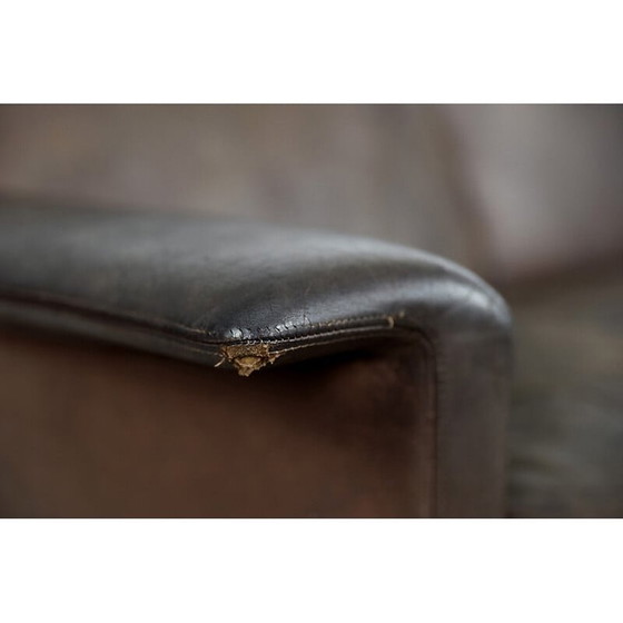Image 1 of Vintage Scandinavian 2-seater brown leather sofa 3330 by Arne Vodder for Fritz Hansen, 1960s