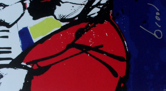 Image 1 of Herman Brood - framed silkscreen: Me(neat frame)