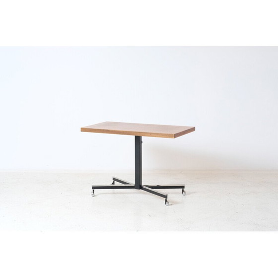 Image 1 of Tavolino laterale regolabile in teak vintage, 1960