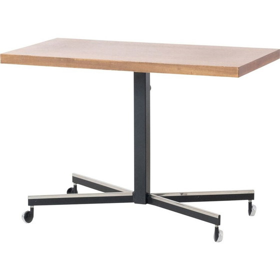 Image 1 of Tavolino laterale regolabile in teak vintage, 1960