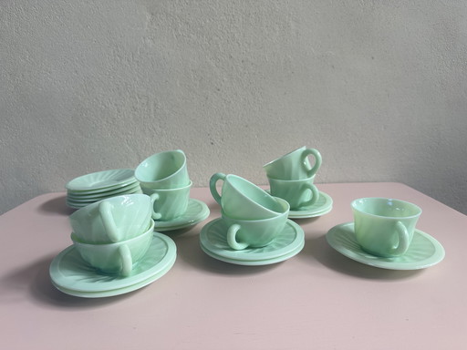 Opaline Cup And Saucer