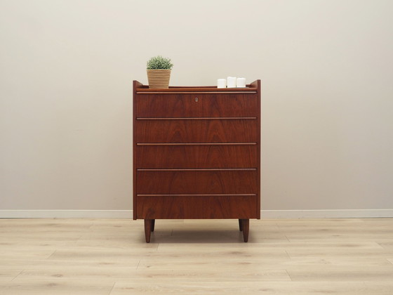 Image 1 of Teak Chest Of Drawers, Danish Design, 1970S, Production: Denmark