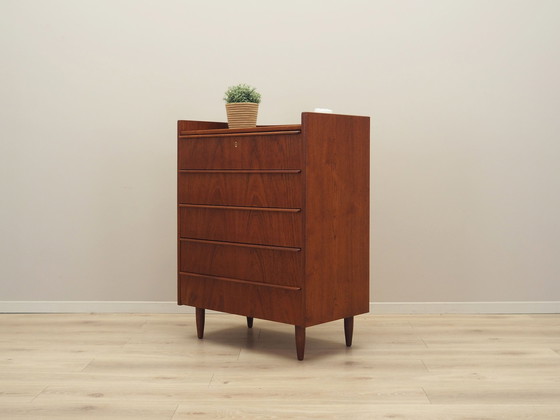 Image 1 of Teak Chest Of Drawers, Danish Design, 1970S, Production: Denmark