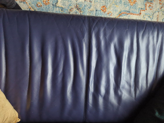 Image 1 of Leolux Tango blue 2 seater sofa