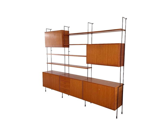 Image 1 of Vintage Omnia Wall System By Ernst Dieter Hilker With Beverage Cabinet