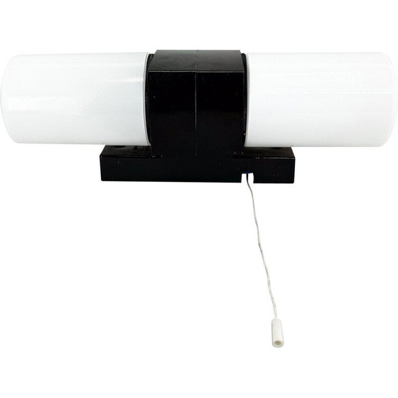Image 1 of Vintage bakelite and opaline glass wall lamp, Czechoslovakia 1970