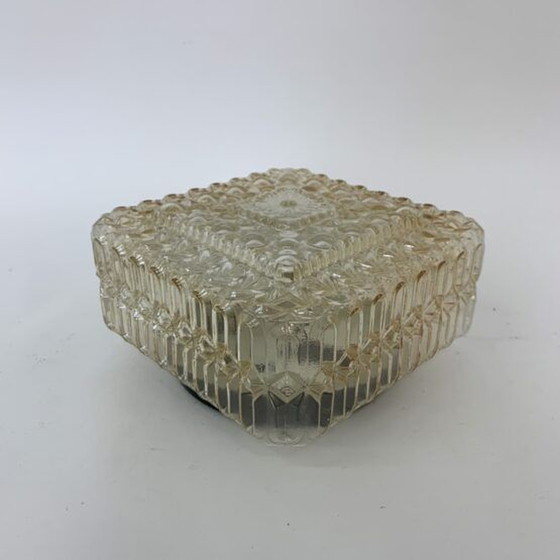 Image 1 of Mid-Century Design Glass Ceiling/Wall Lamp Sconce, 1970s