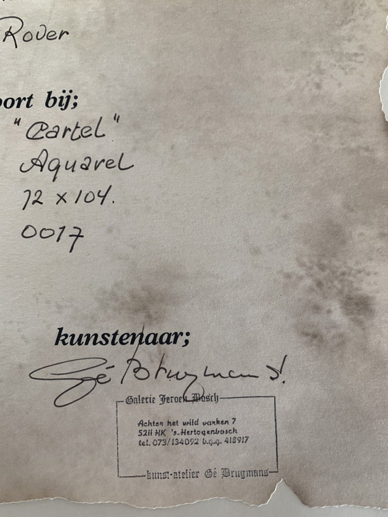 Image 1 of Acuarela original de Gé Brugmans