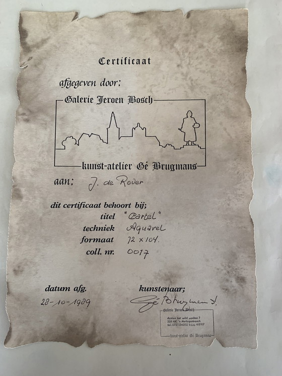 Image 1 of Acuarela original de Gé Brugmans