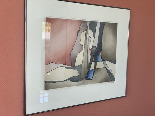 Original Watercolor By Gé Brugmans