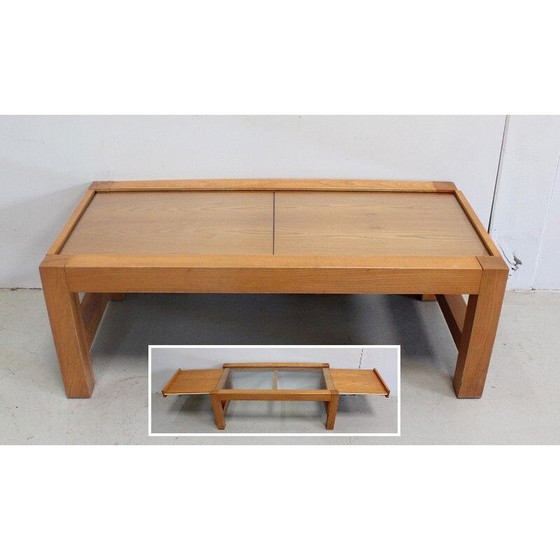 Image 1 of Vintage modular coffee table in solid ash, 1970