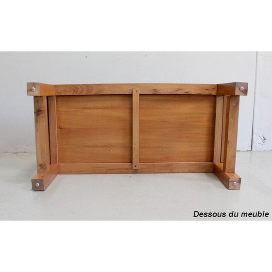 Image 1 of Vintage modular coffee table in solid ash, 1970