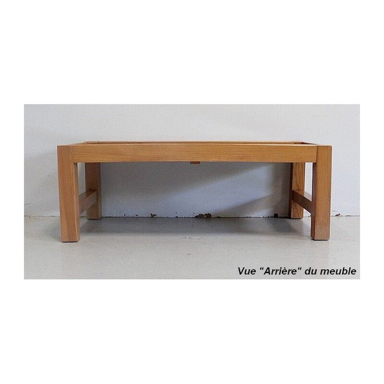 Image 1 of Vintage modular coffee table in solid ash, 1970