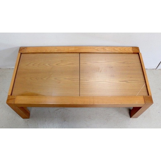 Image 1 of Vintage modular coffee table in solid ash, 1970