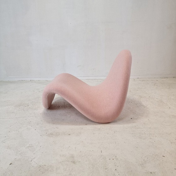 Image 1 of Coppia di sedie Tongue vintage in tessuto di lana di Pierre Paulin per Artifort, 1960