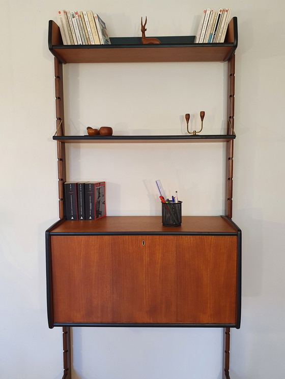 Image 1 of Norwegian Teak Secretary Ergo By Blindheim, 1960S