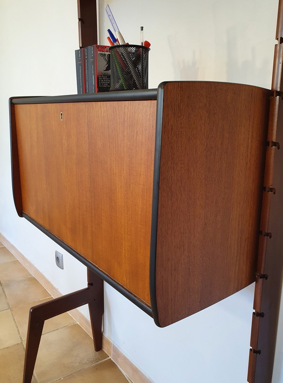 Image 1 of Norwegian Teak Secretary Ergo By Blindheim, 1960S