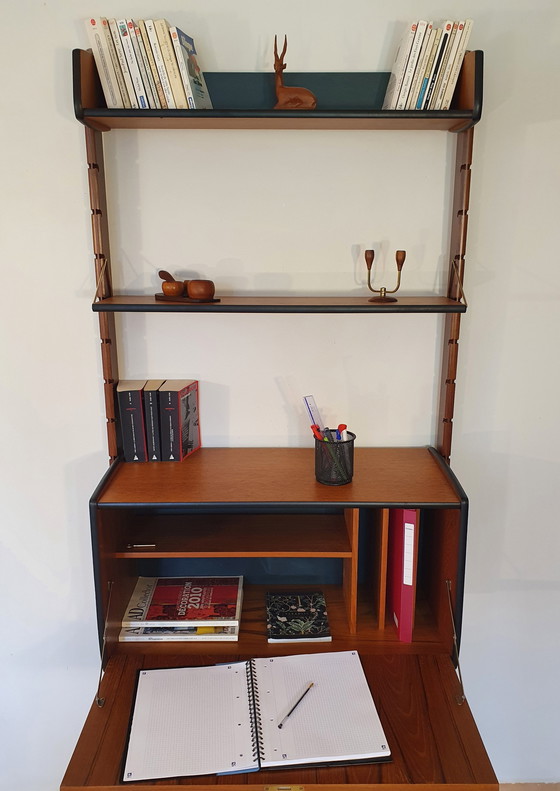 Image 1 of Norwegian Teak Secretary Ergo By Blindheim, 1960S