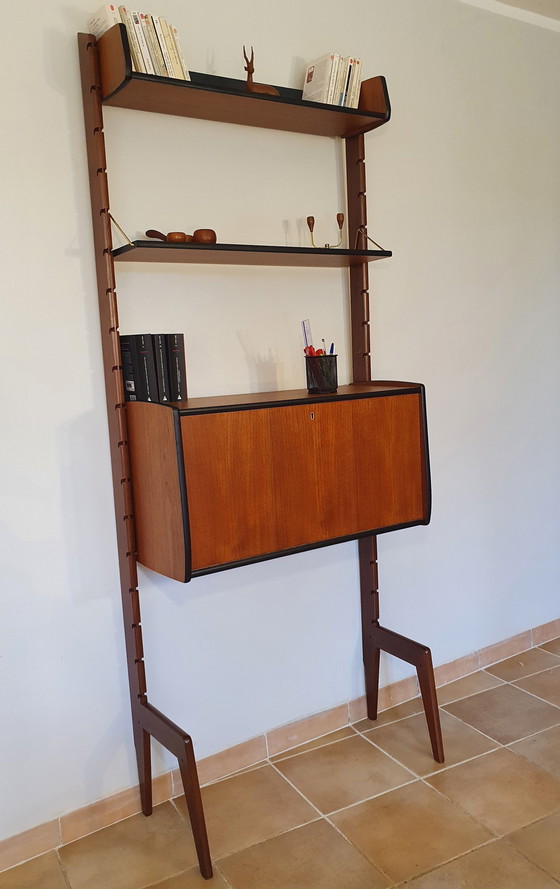 Image 1 of Norwegian Teak Secretary Ergo By Blindheim, 1960S