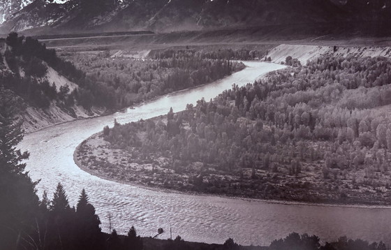 Image 1 of Lithographic Photo Print: Ansel Adams: "The Tetons and the Snake River, 1942"
