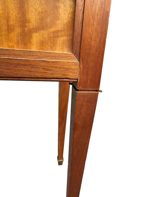 Image 1 of 50's Marquetry Game Table