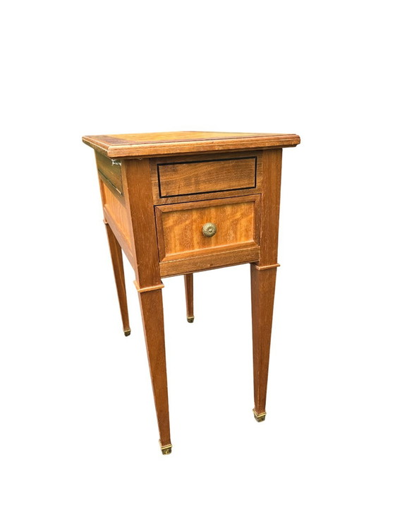 Image 1 of 50's Marquetry Game Table