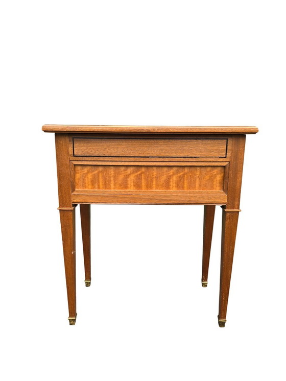 Image 1 of 50's Marquetry Game Table