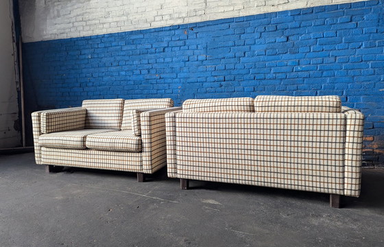 Image 1 of Set Of 2 Retro Sofas - Wool- Denmark