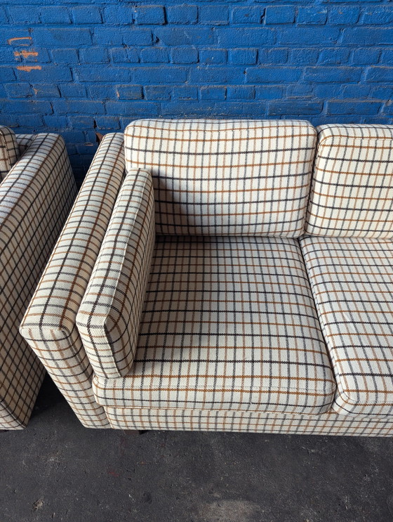 Image 1 of Set Of 2 Retro Sofas - Wool- Denmark