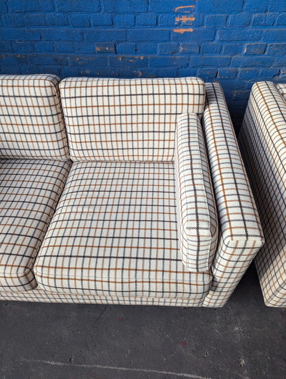 Image 1 of Set Of 2 Retro Sofas - Wool- Denmark