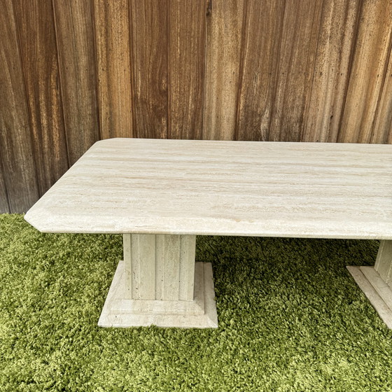 Image 1 of Travertine coffee table