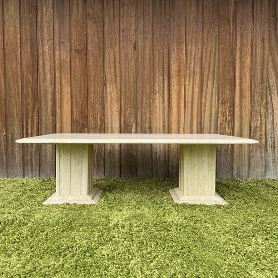 Image 1 of Travertine coffee table