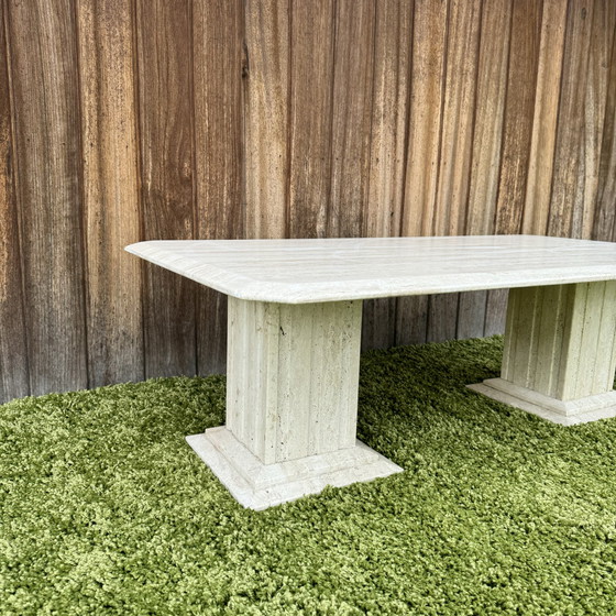 Image 1 of Travertine coffee table