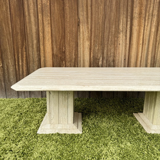 Image 1 of Travertine coffee table