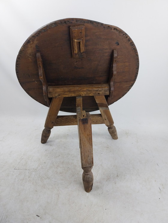 Image 1 of 1 x antico tavolino da caffè pieghevole norvegese. Anni 1880