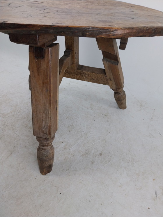 Image 1 of 1 x antico tavolino da caffè pieghevole norvegese. Anni 1880