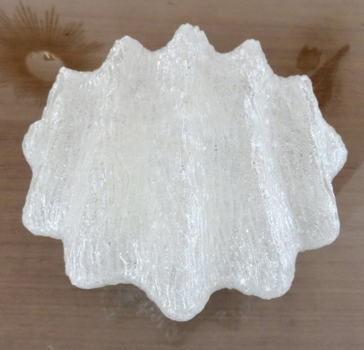 Ceiling light "Ice Glass" J.T. Kalmar, Austria Mid - Century 1960 1970