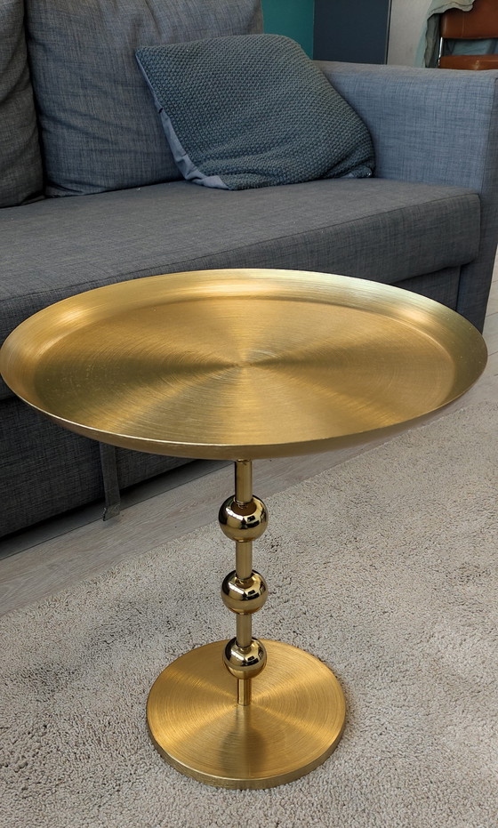 Image 1 of Gold Side Table Metal Glamour