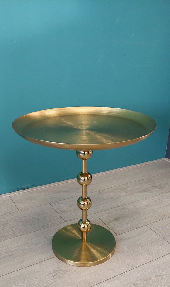 Image 1 of Gold Side Table Metal Glamour